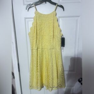 NWT yellow lace dress
